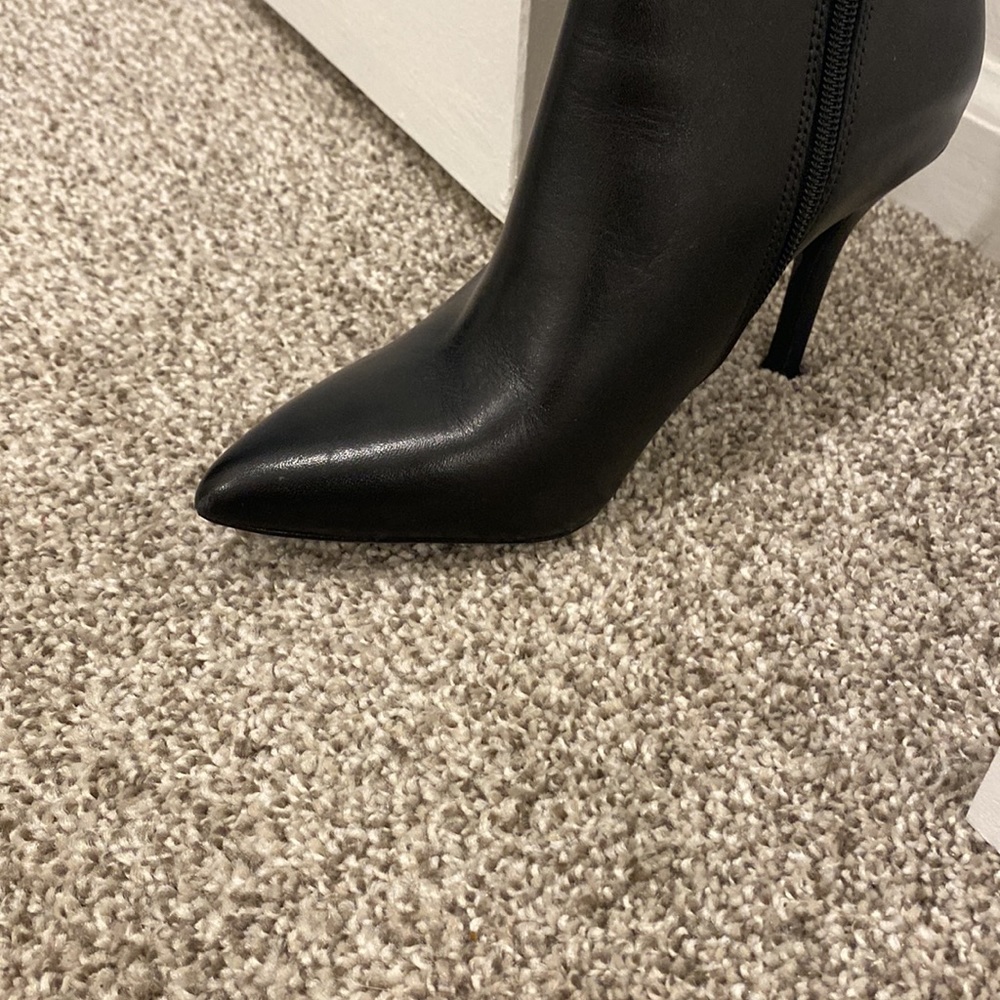 Nine West: Black Knee High Heeled Boots - Picture 11 of 15